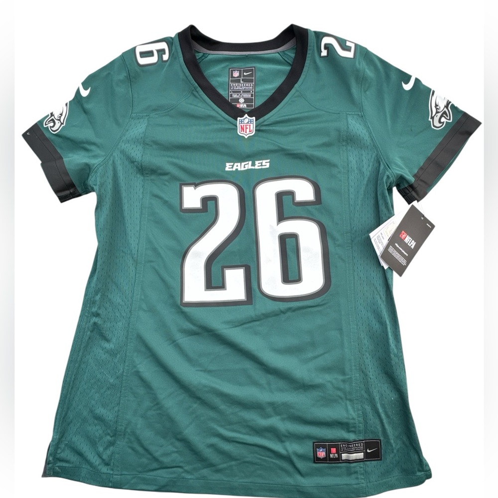 Philadelphia Eagles Nike #26 Saquon Barkley Jersey Women’s Large NWT
